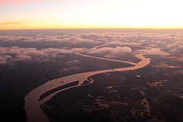 De Paraná Guazú in de delta van de Paraná