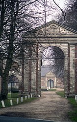 The gates of the abbey