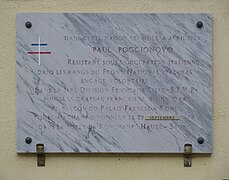 Plaque commémorative.