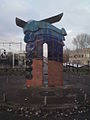 Sculptuur naast station Schagen