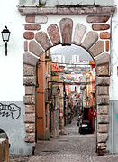 Vista de la ciudad vieja desde el Arco de San Sebastián.