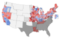 1864 United States Presidential Election mapped by Counties