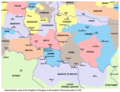 Bach and Bodrogh counties in the 14th century