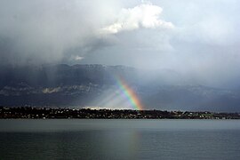 Le lac du Bourget après l'orage