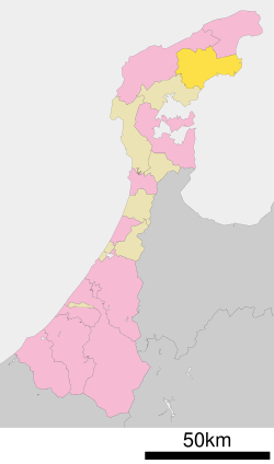 Location of Noto in Ishikawa Prefecture