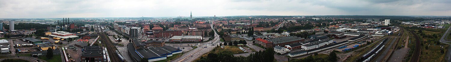 Panorama över Linköping