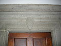 Architrave con nome di Lanfredino Lanfredini e stemma, Torre dei Lanfredini