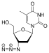 Estructura química de la Zidovudina