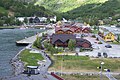 Flåm village, station and dock