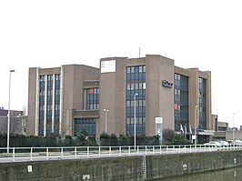 Het hoofdgebouw van de Erasmushogeschool in Anderlecht