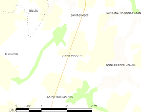 Poziția localității La Noë-Poulain