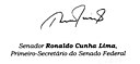 Assinatura de Ronaldo Cunha Lima