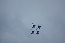 Russian Knights performing a loop.jpg