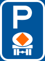 Parking for vehicles transporting dangerous substances