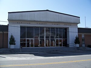 Hamilton County Courthouse in Jasper, Florida