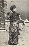 A 1910 postcard image of a Sri Lankan Tamil girl