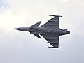 Saab 39 Gripen, avión con ala en delta y canards.