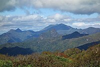 夕張岳からの芦別岳