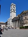 Temple, Tower and square view