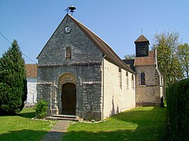 The church in Montlognon