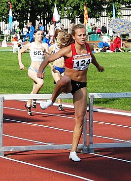 Stina Troest bij de Europese Olympische jeugdtrials van 2010 in Moskou