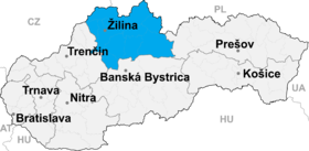 Localisation de Bytča