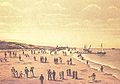 The beach in Zingst in 1890