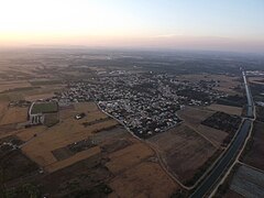 Vue aérienne de Valergues.