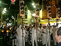 秋祭りに於ける堤燈行列の模様（東大阪市・稲田）