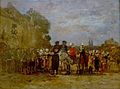 Eugène Boudin : Noce à Quimper (huile sur bois, 1857)