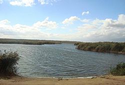 Lake Sarpa in Svetloyarsky District