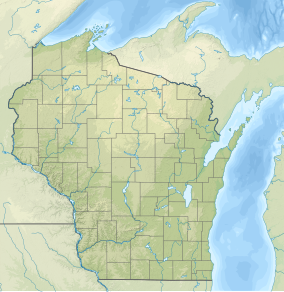 Map showing the location of Canoe Landing Prairie State Natural Area