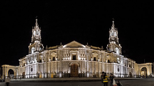 Catedral de Arequipa. Arequipa. Por Manuel Machuca Saavedra Licencia: CC-BY-SA-4.0