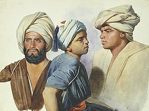 Trois Fellahs (1835), musée cantonal des Beaux-Arts de Lausanne.