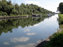 Het kanaal, ter hoogte van het Zennegat