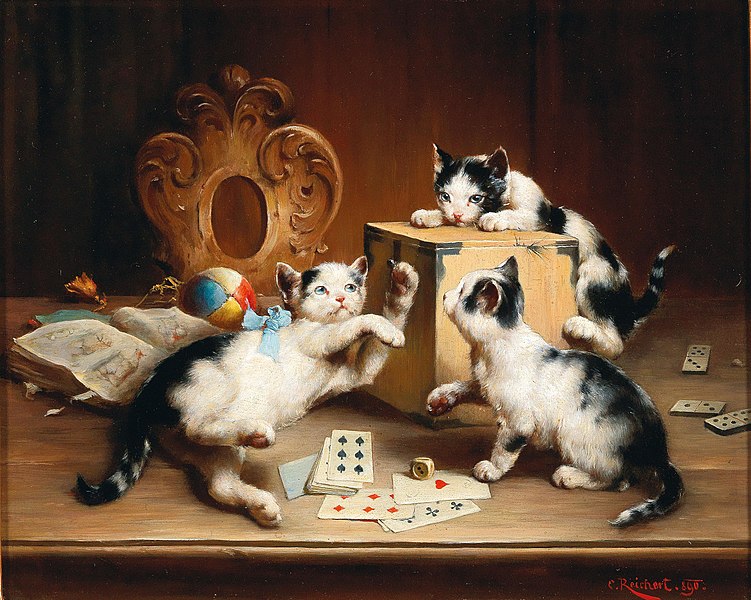 File:Carl Reichert - Playful kittens.jpg