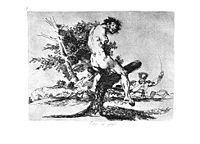 No. 37 el erio de 80 akventrimoj kreitaj de Francisco Goya en la 1810aj jaroj priskribante horon de la militoj