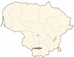 Lazdijai na mapě