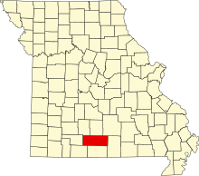 Map of Missouri highlighting Douglas County.svg