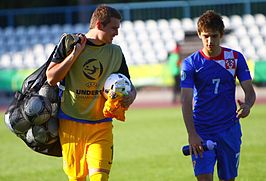 Zelenika (links) in 2012 met Marko Pajač