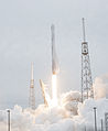 Launch of Falcon 9 at Cape Canaveral Air Force Station, on the way to ISS, 18 April.