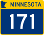 Trunk Highway 171 marker