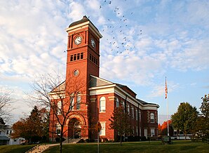 Morrow County Courthouse in Mount Gilead, gelistet im NRHP mit der Nr. 74001586[1]