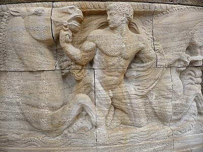 Basorelief în Sprudelhof, de Heinrich Jobst în Bad Nauheim (Germania) (1905–1911)