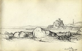 A. S. Fries. Skizze 1876. Aci Castello