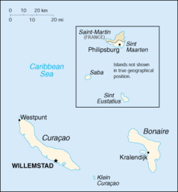 Geografisk plassering av Sint Maarten