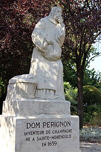 Nicolas Alba, Monument à Dom Pérignon, 1958, square Pasteur.