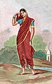 Image 33Hindu lady wearing sari, one of the most ancient and popular pieces of clothing in the Indian subcontinent. (from Fashion)