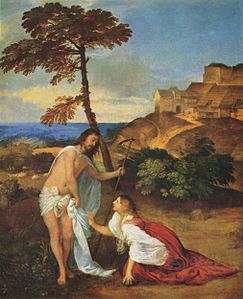 Noli me tangere (حوالى 1512) by Titian