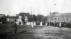 Photo du premier match entre le Bayern Munich et FC Nuremberg en 1901